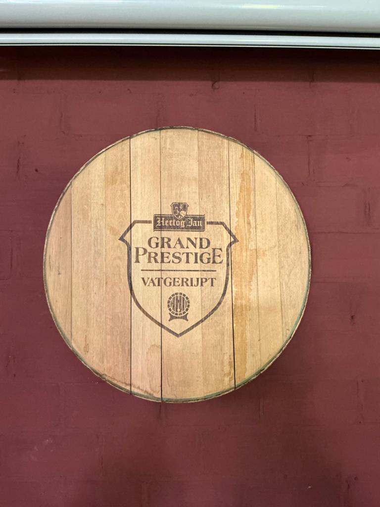 Hertog Jan Grand Prestige Vatgerijpt wanddecoratie, Ophalen, Gebruikt, Hout, Vintage
