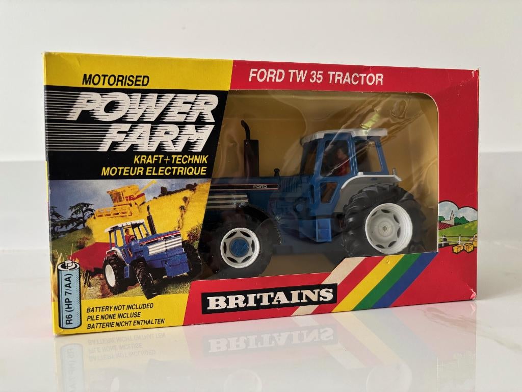 Britains 1:32 Ford TW‑35 Power Farm – compleet, Ophalen of Verzenden, Zo goed als nieuw, Tractor of Landbouw, Britains