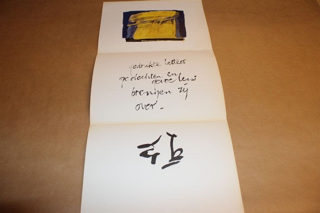 Kleurenprent met Haiku - Judith ten Bosch, Ophalen of Verzenden, Voor 1940, Zo goed als nieuw, Overige onderwerpen