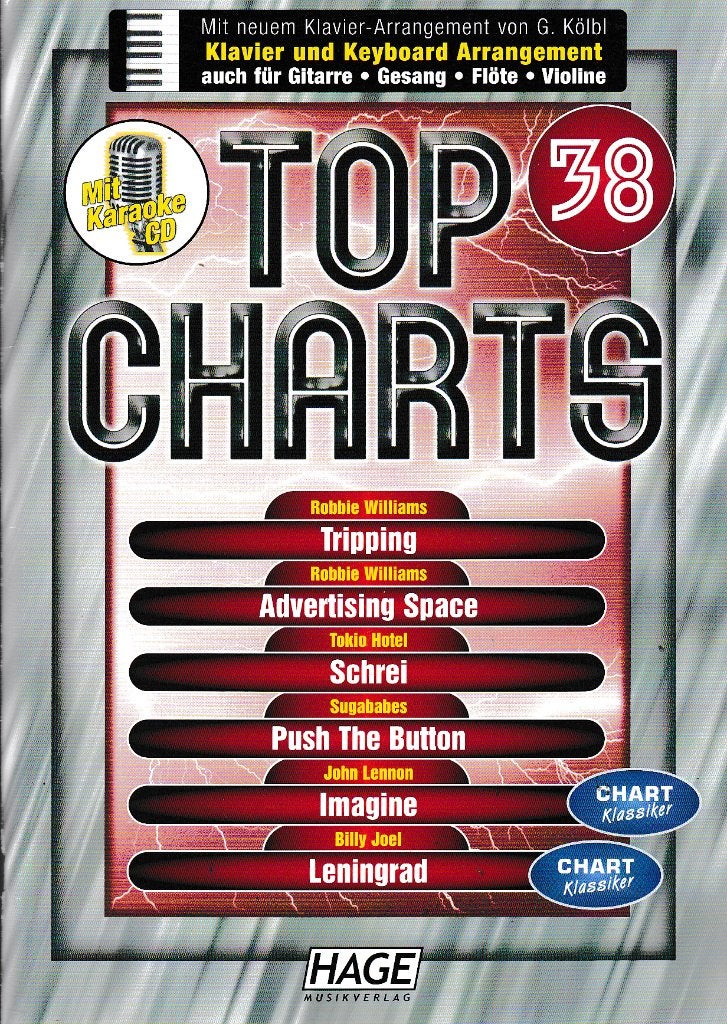 Top Charts Voor piano en keyboard met CD ( 164 ), Ophalen of Verzenden, Zo goed als nieuw, Artiest of Componist, Piano