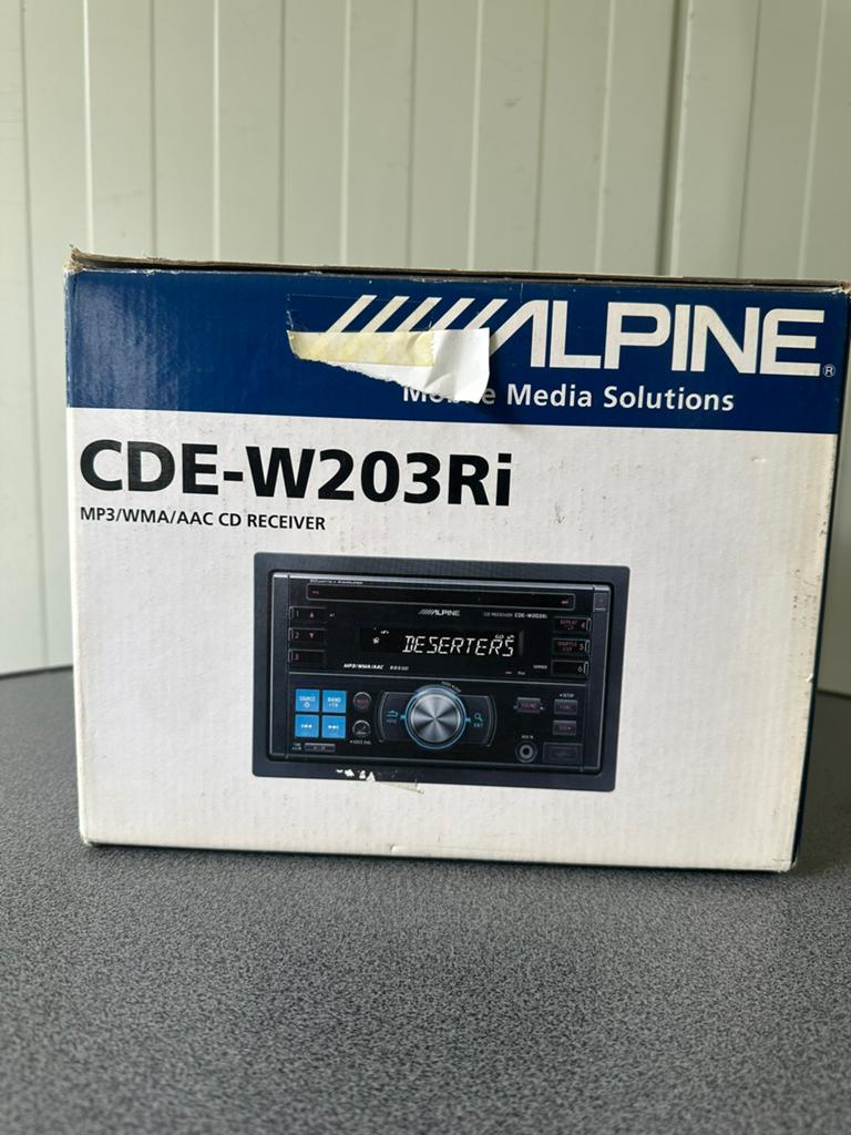 Alpine CDE-W203Ri Black 200 W - 2-DIN met cd auto radio, Auto diversen, Autoradio's, Ophalen of Verzenden, Nieuw