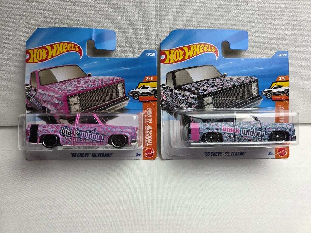 2 x Hot Wheels Chevy' Silverado, Auto, Unknown, Nieuw, Ophalen of Verzenden