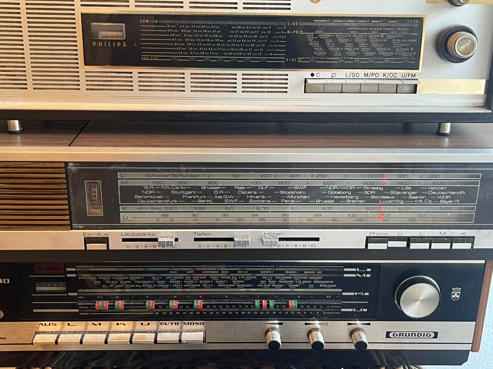 3 antieke radio, Ophalen, Zo goed als nieuw
