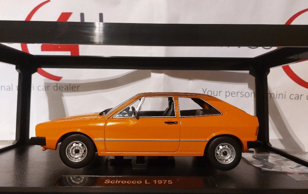 KK-Scale 1:18 Volkswagen Scirocco MK1 L 1975 oranje nieuw, Hobby en Vrije tijd, Ophalen of Verzenden, Nieuw, Auto, Overige merken
