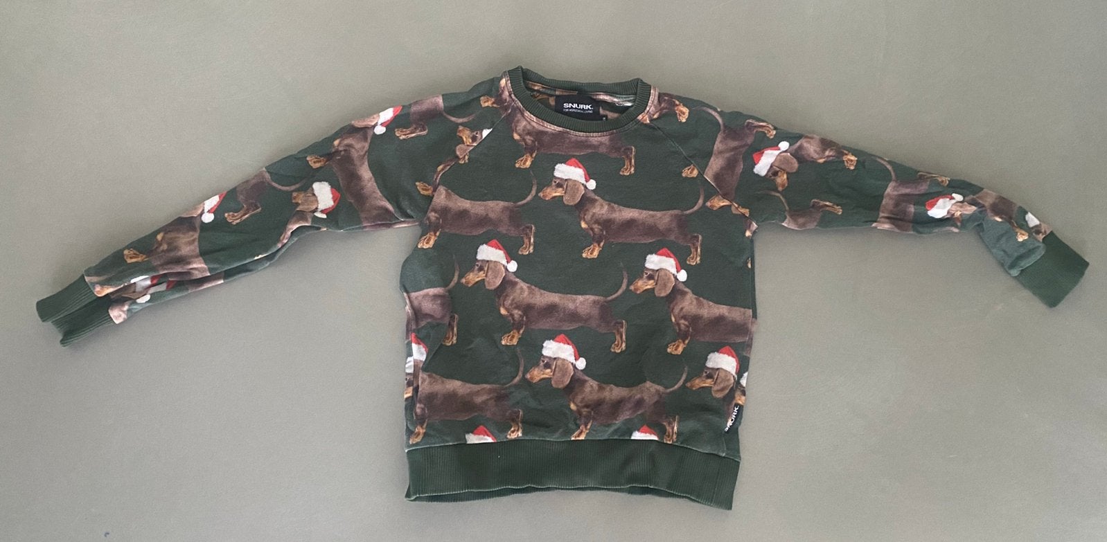 Snurk Amsterdam teckel sweater 128, Ophalen, Gedragen