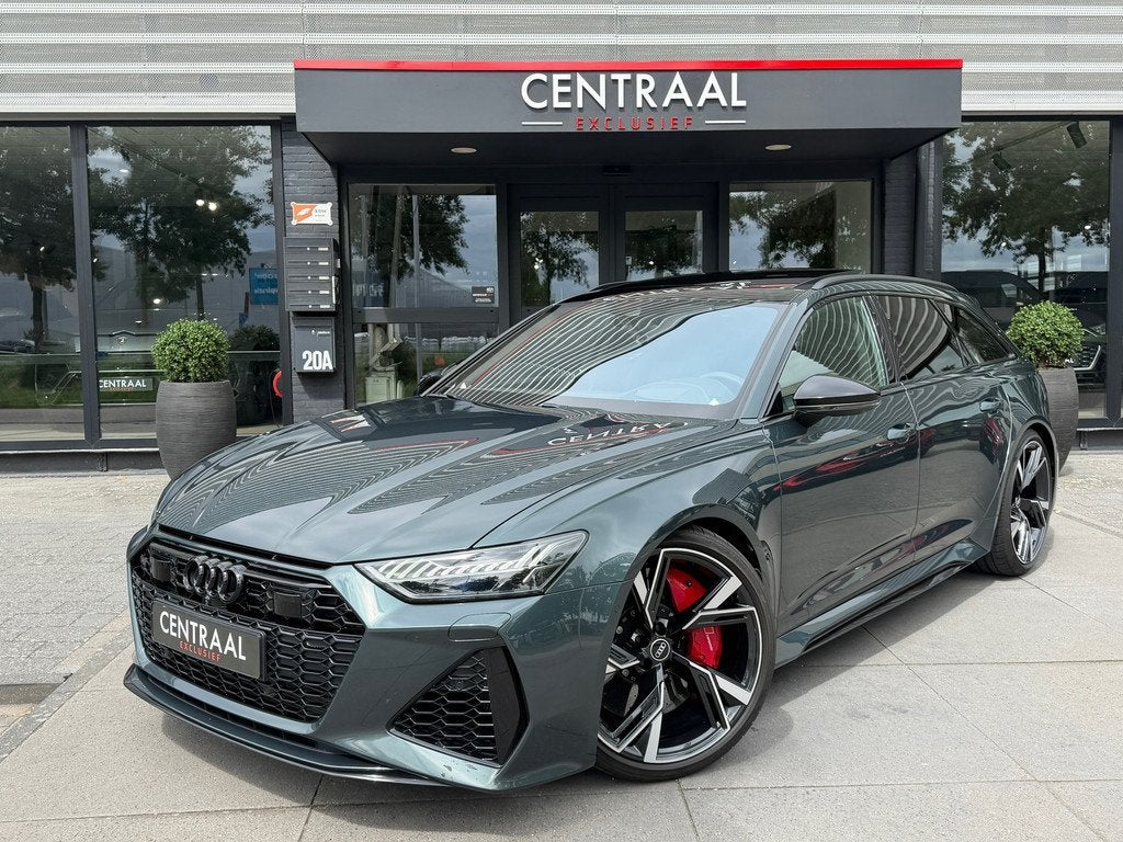 Audi A6 Avant RS 6 TFSI quattro Dynamic Plus|Keramisch|Carpl, Auto's, Audi, Automaat, Gebruikt, RS6, Leder