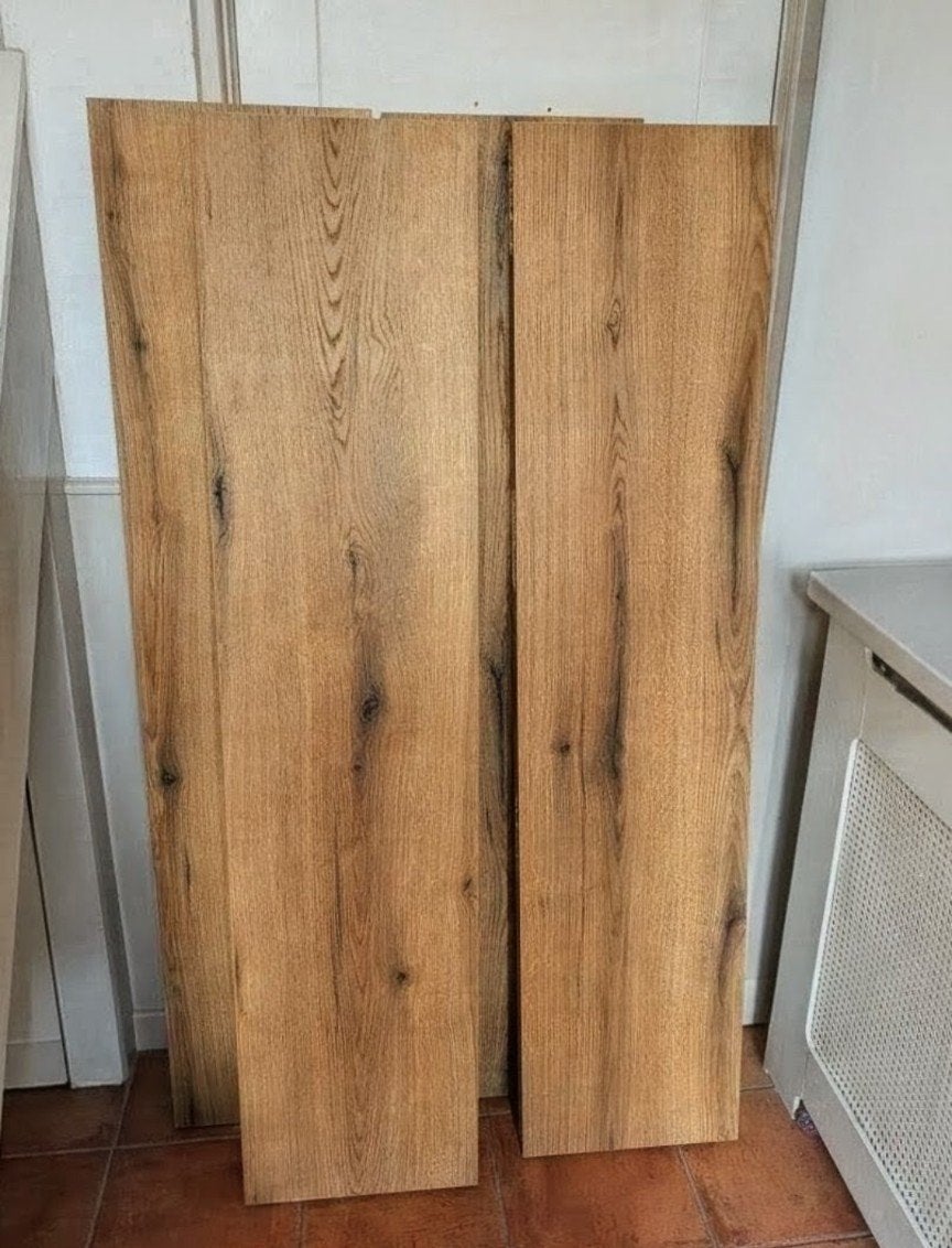 Nieuwe wandplanken incl blinde dragers - 151x35x5cm, Ophalen, Nieuw