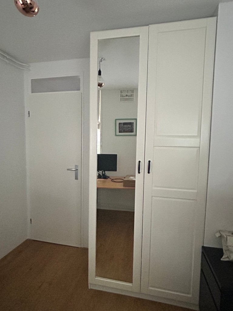 PAX kast 100x58x236 cm - met spiegeldeur, Huis en Inrichting, Kasten | Kledingkasten, Ophalen, Met deur(en), 200 cm of meer, 50 tot 100 cm