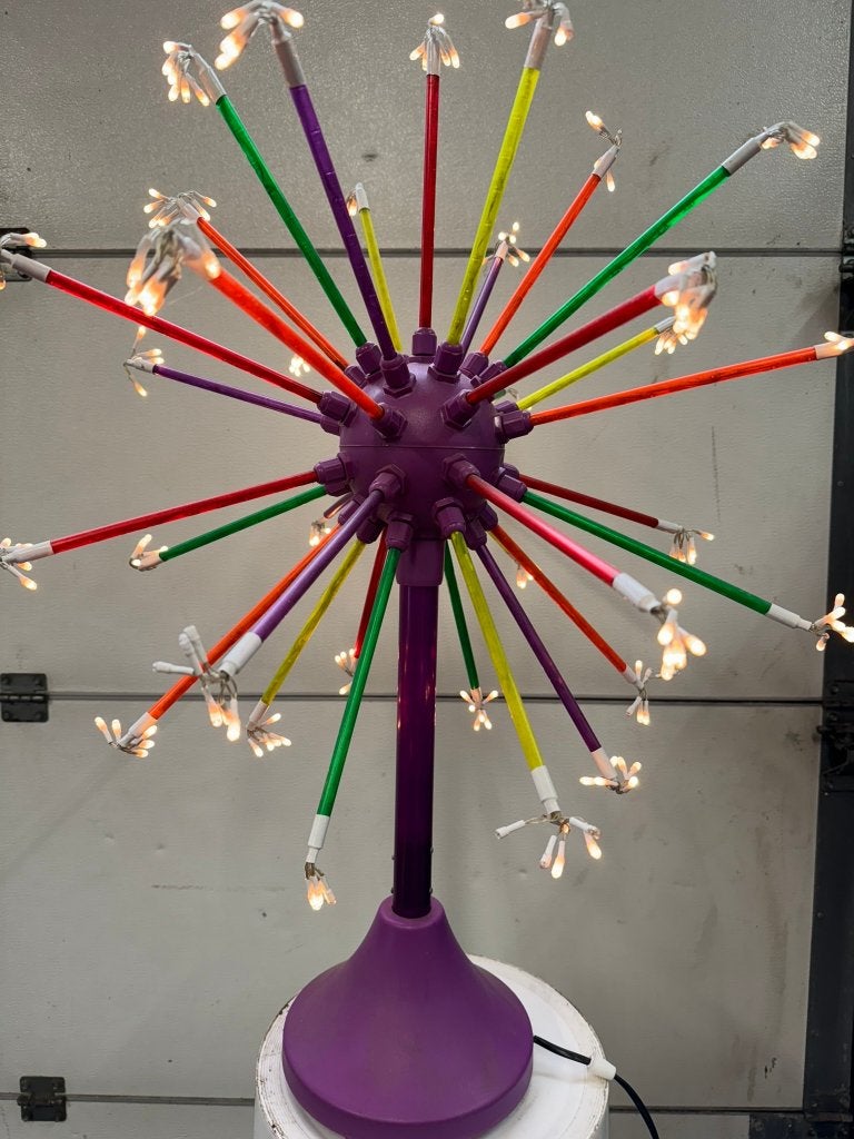 Vuurwerk lamp, Ophalen, Gebruikt, Lichtbak of (neon) lamp