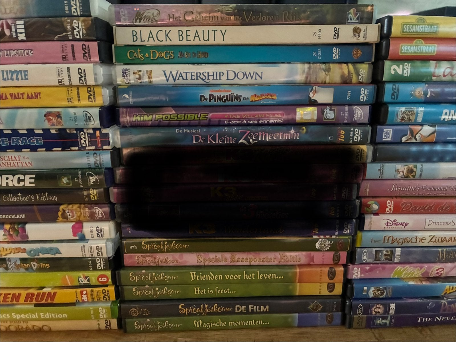 Dvds 47 stuks, Cd's en Dvd's, Dvd's | Kinderen en Jeugd, Alle leeftijden, Ophalen, Gebruikt