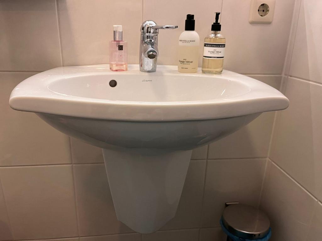Sphinx Wastafel met kraan, Ophalen, Gebruikt, Chroom, Wastafel