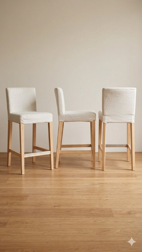 3 IKEA HENRIKSDAL barkrukken, €15 per stuk, 3 voor €40, Ophalen, Met voetsteun, 60 tot 90 cm, Zo goed als nieuw