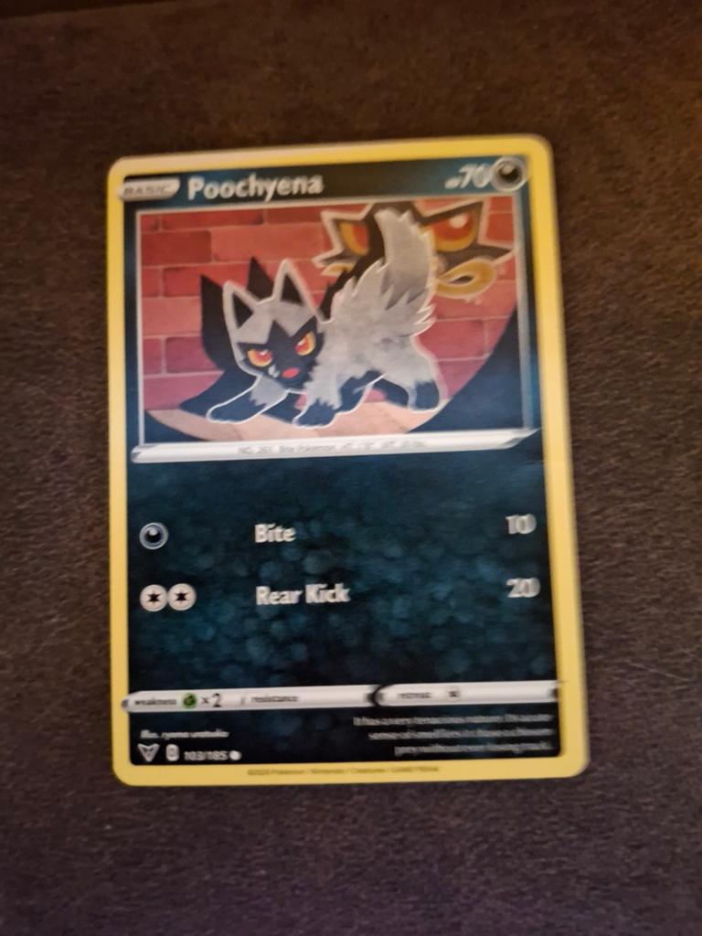Poochyena Pokémon Kaart - Zo goed als nieuw, Ophalen of Verzenden, Zo goed als nieuw, Losse kaart