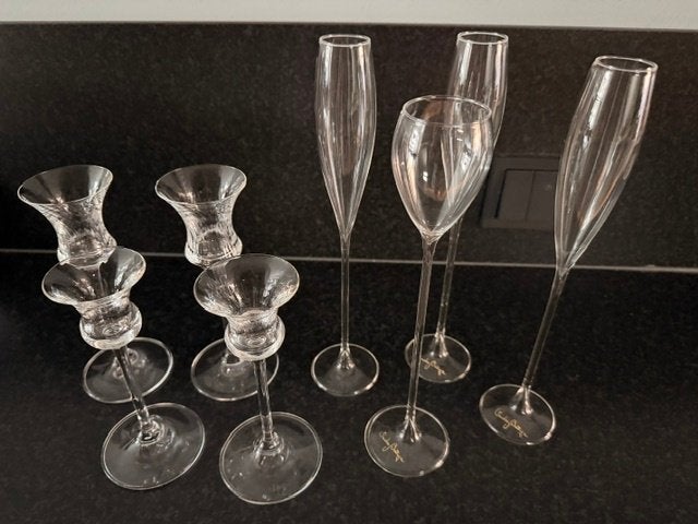 Glaasjes Likeur-Grappa-Port, Ophalen of Verzenden, Zo goed als nieuw, Borrel- of Shotglas