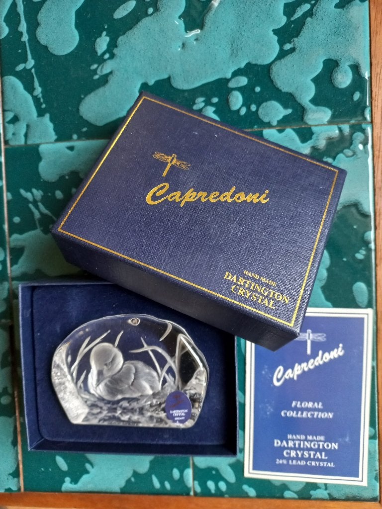 Darlington crystal - Capredoni - kristal - eend, Ophalen of Verzenden