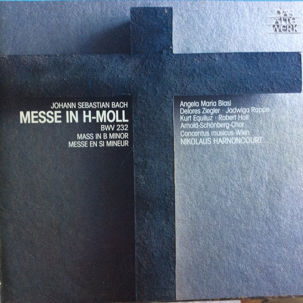 JS Bach, Hohe Messe, 2cd. Harnoncourt & Concentus Musicus, Boxset, Ophalen of Verzenden, Zo goed als nieuw, Barok