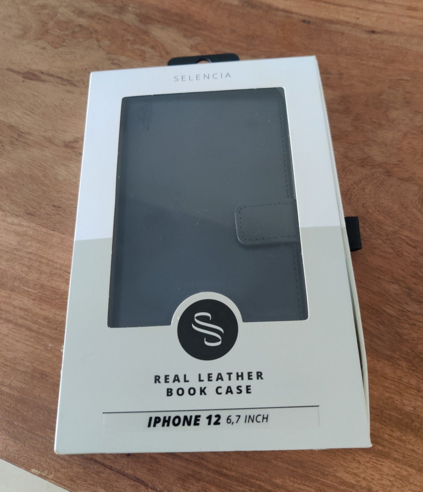 Selencia Echt Lederen Book Case iPhone 12 Pro Max - Blauw, Telecommunicatie, Overige merken, Pasjeshouder, Blauw, Nieuw
