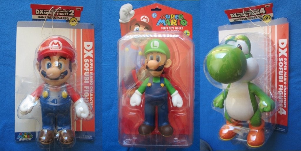 Super Mario figuren: Mario, Luigi, Yoshi groot, Ophalen of Verzenden, Zo goed als nieuw