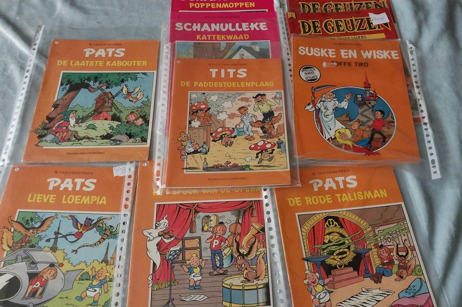 Diverse stripboeken: Pats, Tits, Suske en Wiske, Schanulleke, Ophalen of Verzenden