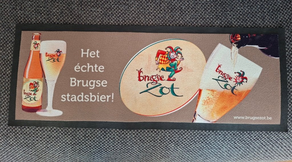 Brugse Zot barrunner rubber - Het échte Brugse stadsbier!, Verzamelen, Ophalen of Verzenden, Zo goed als nieuw, Overige typen