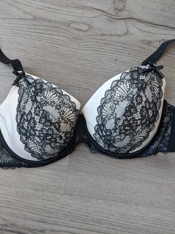 BH met zwart kant, Hunkemöller, Verzenden, Wit, BH
