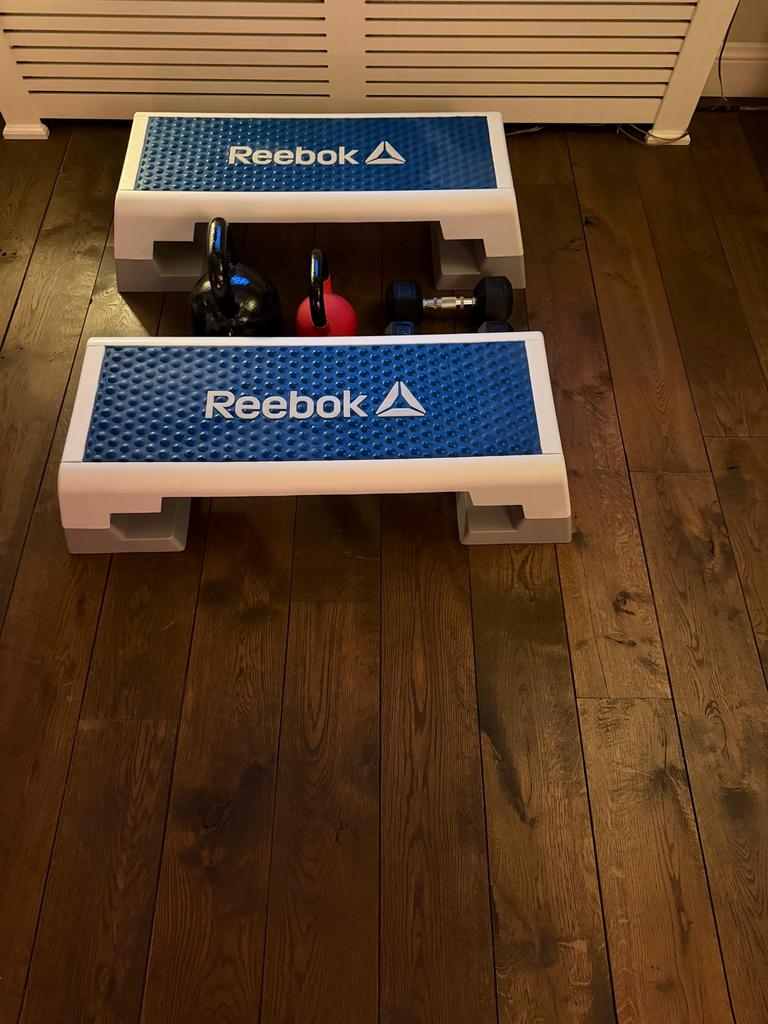Reebok Step Colour Box Blue - Zo goed als nieuw, Sport en Fitness, Fitnessmaterialen, Ophalen, Zo goed als nieuw, Benen, Stepbank