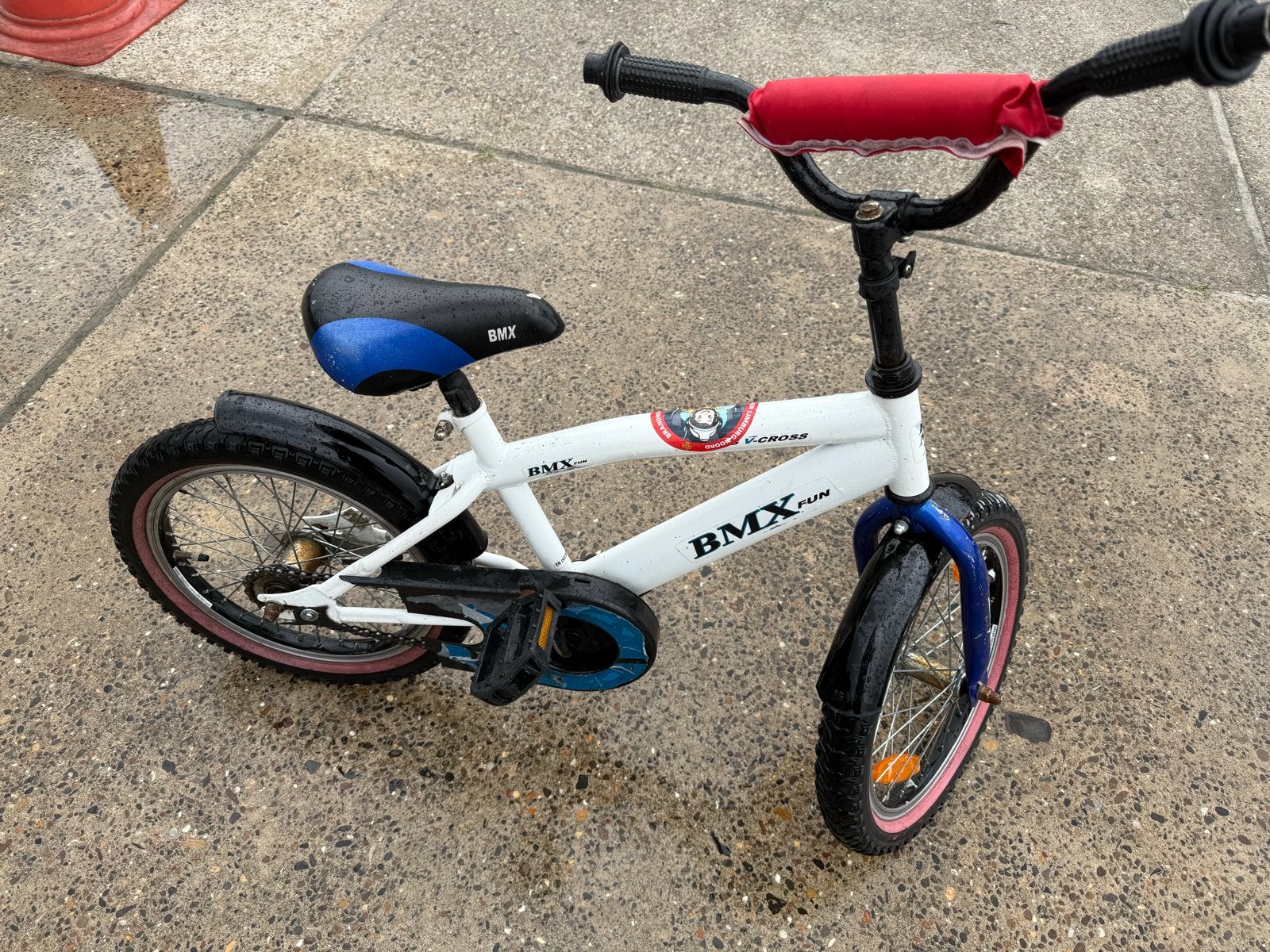 BMX Fun kinderfiets - 16 inch, Ophalen, Terugtraprem, Staal, 16 tot 20 inch