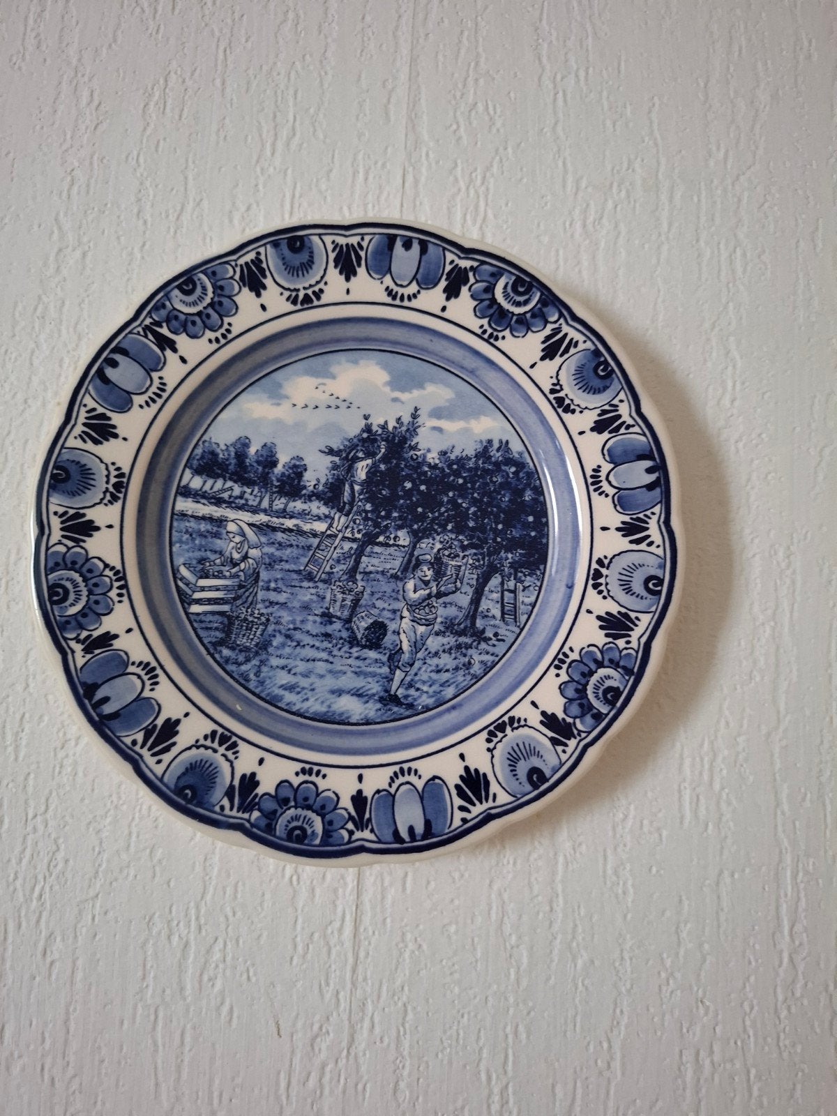 Delfts Blauw Wandbord - Handwerk Holland, Ophalen of Verzenden