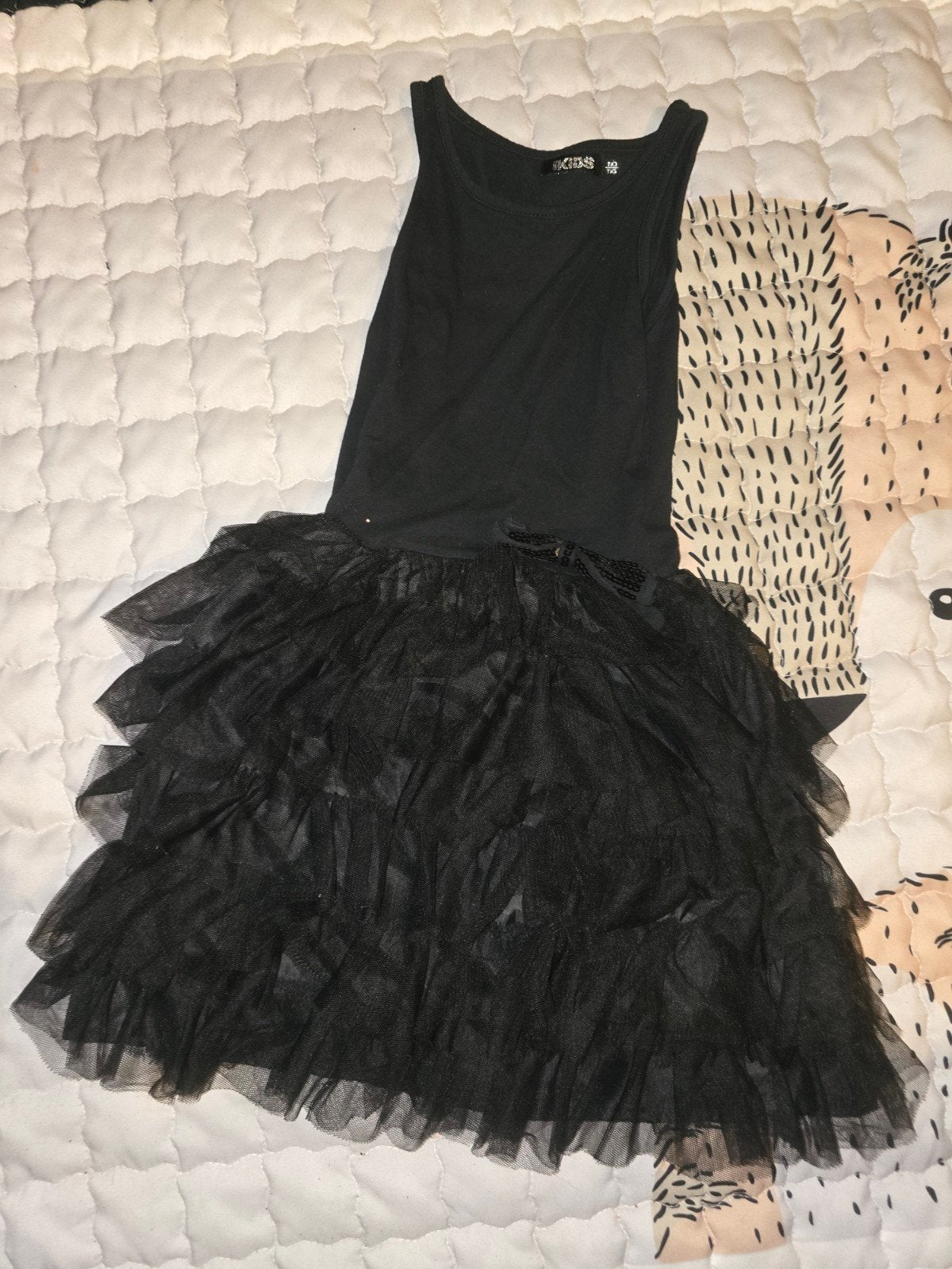 Zwart Kids jurkje met tule rok, Kinderen en Baby's, Kinderkleding | Overige, Ophalen of Verzenden, Gebruikt, Kids, Meisje