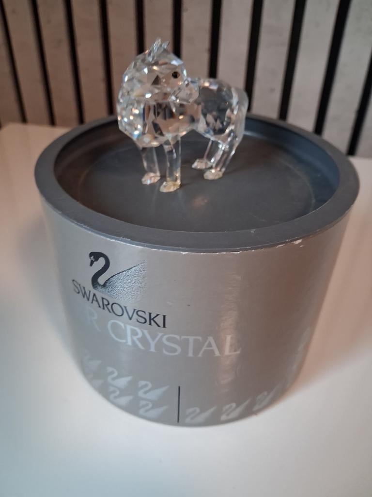 Swarovski beeldje 'De Wolf' - Kristallen decoratie, Ophalen of Verzenden, Zo goed als nieuw, Figuurtje