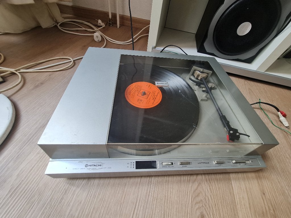 Hitachi HT‑40S Direct Drive – vintage draaitafel, Ophalen, Gebruikt, Platenspeler, Overige merken