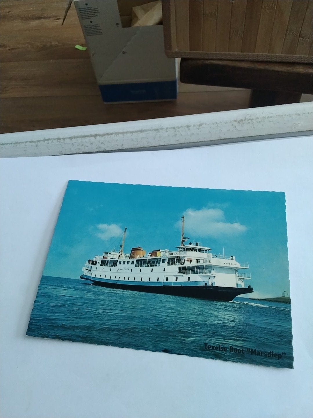 Oude Ansichtkaart Texelse Boot 'Marsdiep', Ophalen of Verzenden, 1960 tot 1980, Gelopen, Voertuig