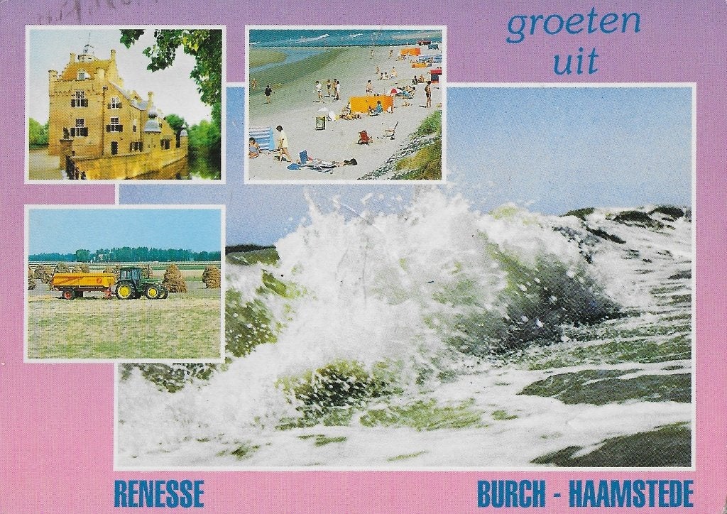V64 Gelopen Ansichtkaart Renesse - Burgh - Haamstede, Ophalen of Verzenden, 1980 tot heden, Gelopen