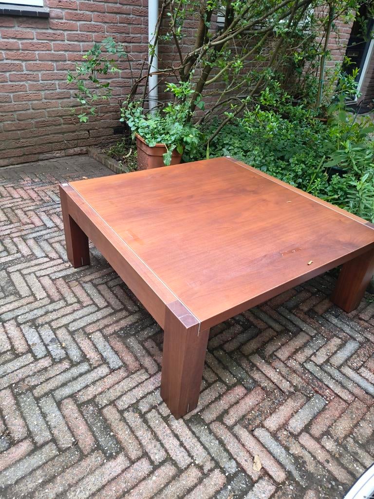 Salontafel Piet Klerkx 100x100 cm, Gebruikt, Vierkant, Ophalen of Verzenden, Minder dan 50 cm