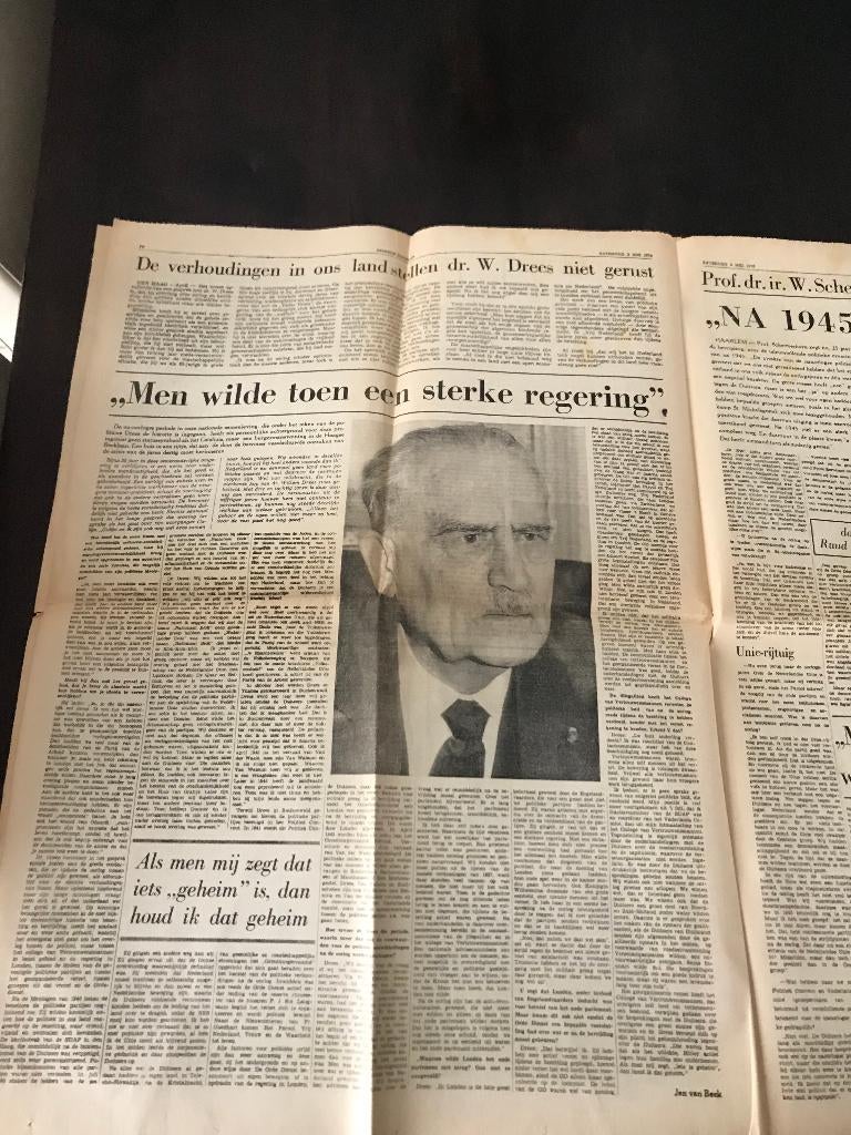 Leidsch Dagblad 2 mei 1970 Oorlog en Vrede in stad en Streek, Verzamelen, Ophalen of Verzenden, 1960 tot 1980, Krant