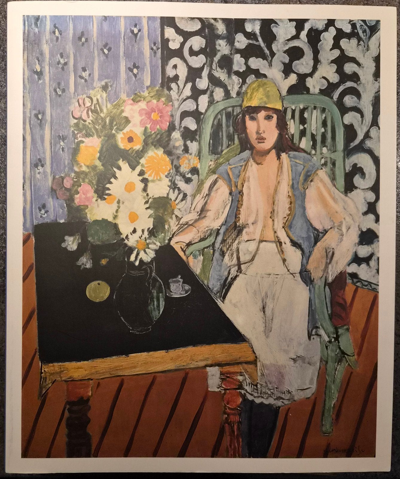 Henri Matisse - Odalisque met bloemen (print), Ophalen of Verzenden, Papier/karton, Print, Figuren