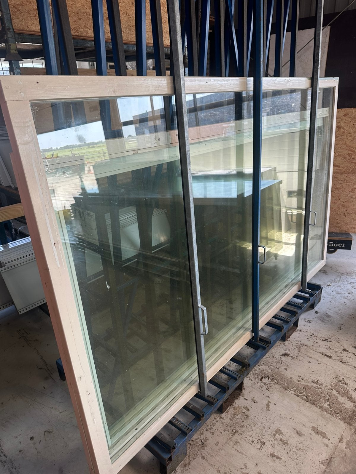 Gelaagd glas (ideaal voor overkapping of kas), Gebruikt, Q, Q, Hout