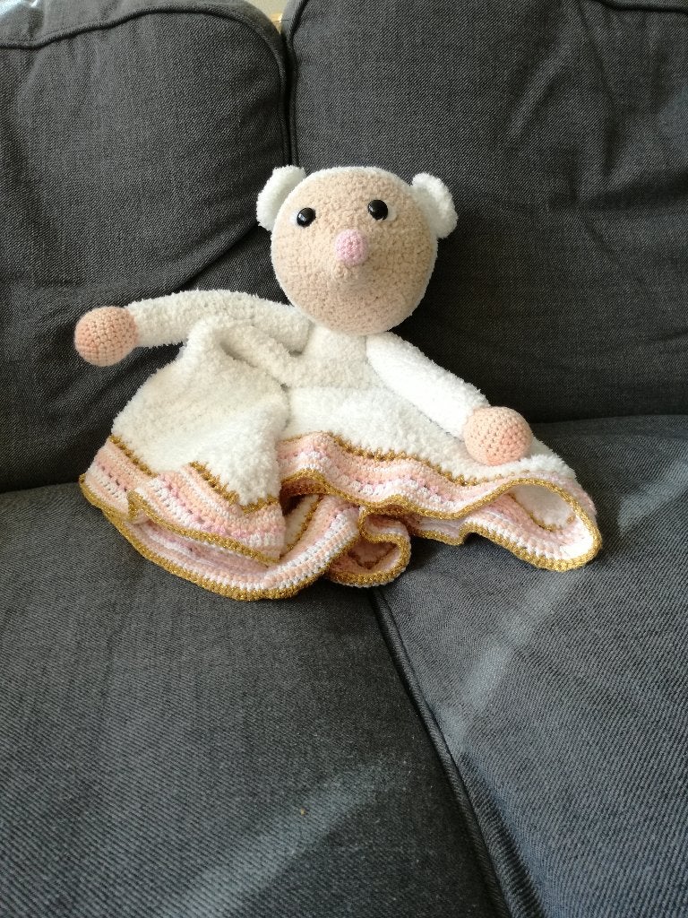 Woolytoons gehaakte knuffeldeken Mila Muis, Ophalen, Nieuw, Kraamcadeau