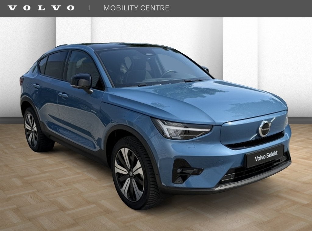 Volvo C40 Ultimate 69 kWh | 360° Camera | Harman Kardon |, Dealer onderhouden, Gebruikt, Met garantie (alle), Blauw