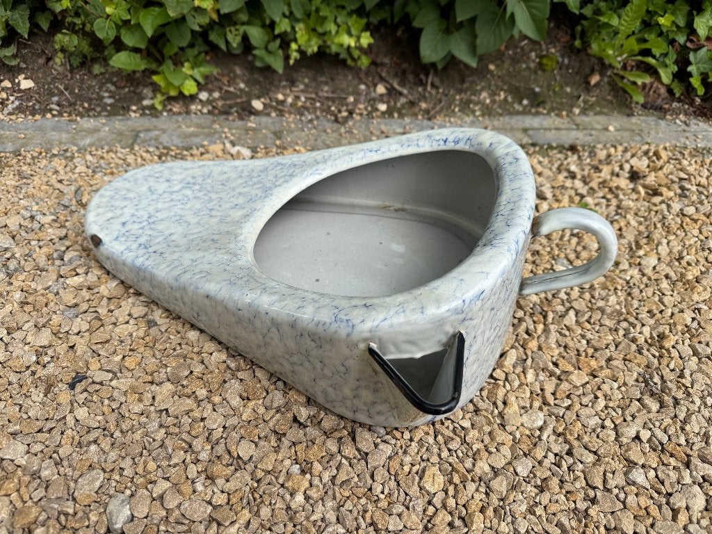 Authentieke emaillen bedpan in prima conditie, Ophalen of Verzenden
