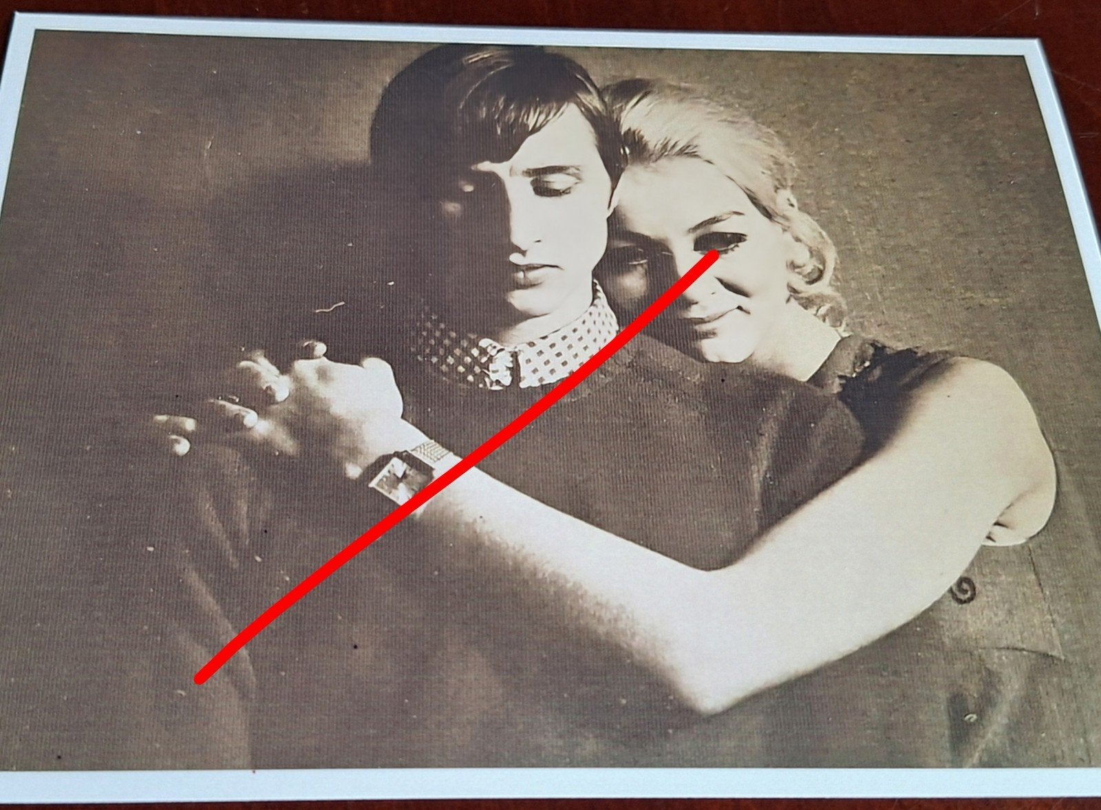 Johan en Danny 1968 - Vintage Foto van een Stel, Verzamelen, Sportartikelen en Voetbal, Verzenden, Zo goed als nieuw, Ajax, Poster, Plaatje of Sticker