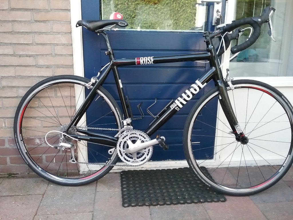 FRISSE ROSE 7005 T 6 SHIMANO TRIPLE NIEUWSTAAT 58 SL., Fietsen en Brommers, Fietsen | Racefietsen, 28 inch, Velgrem, Aluminium