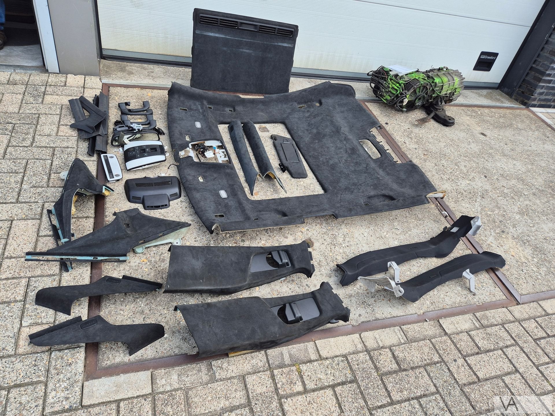 Complete zwarte alcantara hemel voor Mercedes CLS W218 AMG, Auto-onderdelen, Interieur en Bekleding, Gebruikt, -, Ophalen of Verzenden