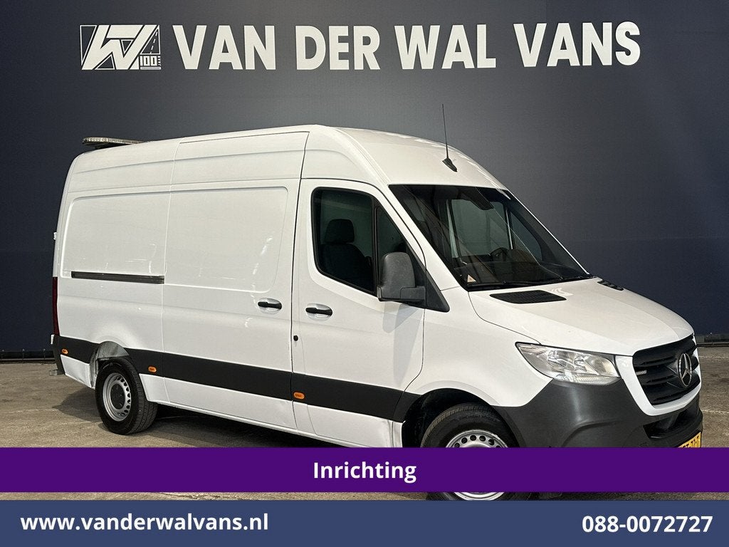 Mercedes-Benz Sprinter 316 CDI 164pk 3500kg trekhaak L2H2 In, Auto's, Gebruikt, 4 cilinders, 2108 kg, Wit