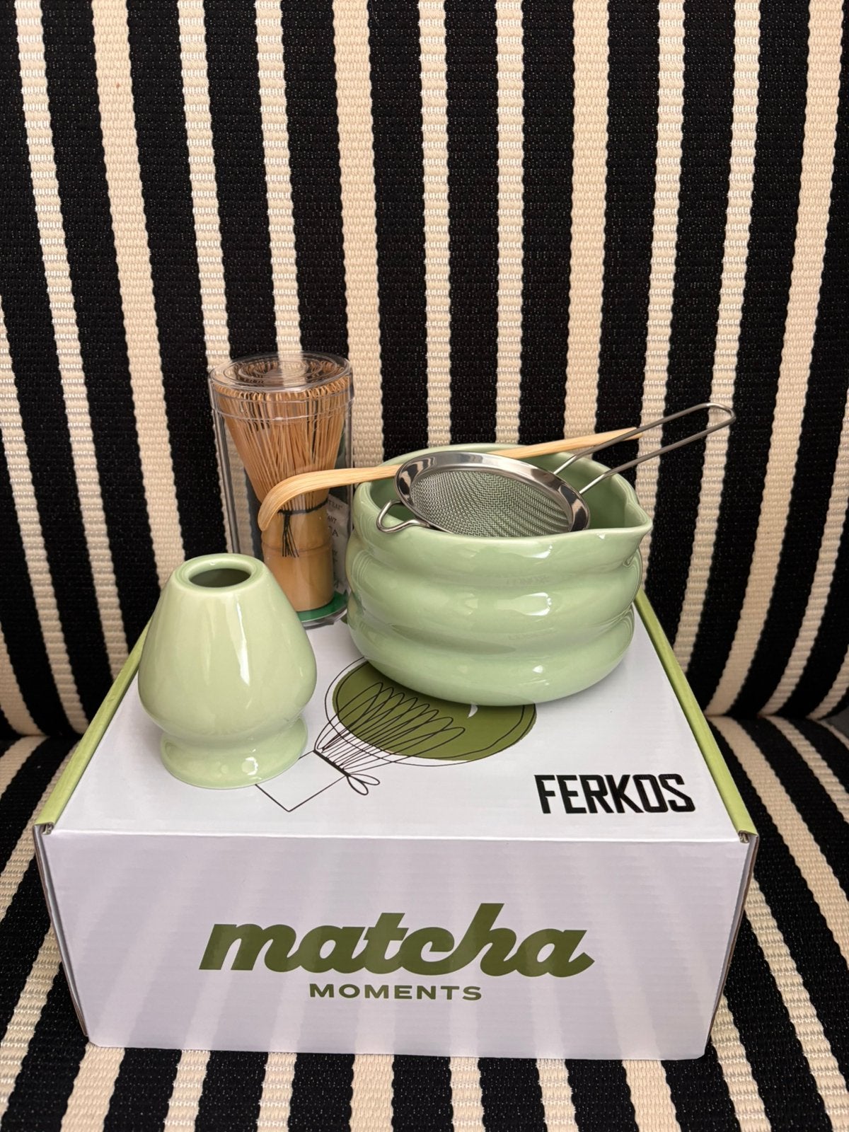 Nieuw in doos; 5 delige matcha set🍵, Huis en Inrichting, Keuken | Keukenbenodigdheden, Ophalen of Verzenden, Nieuw, Groen