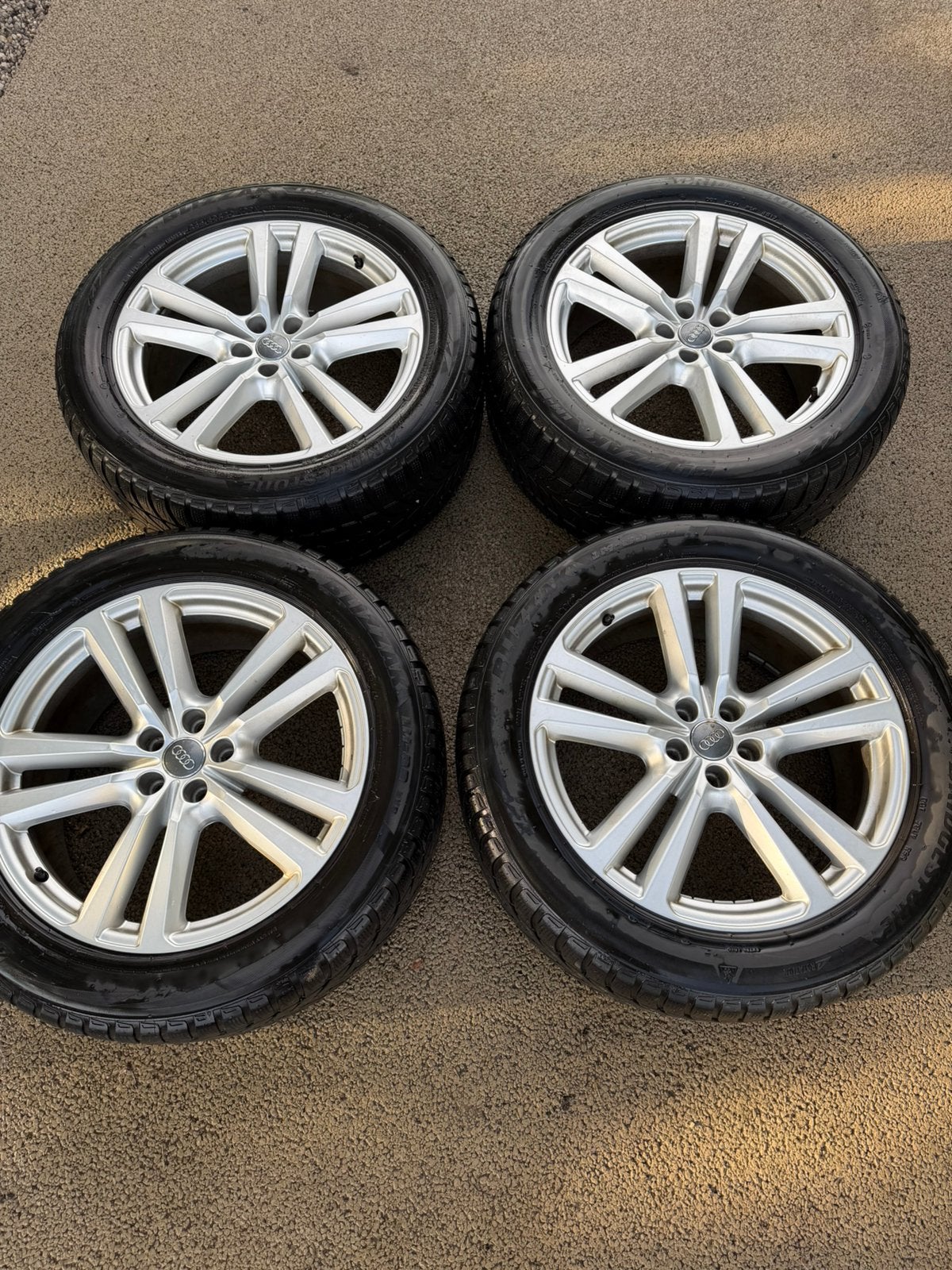 Audi banden en velgen 255/50R 20, Ophalen, Gebruikt, 255 mm, Banden en Velgen
