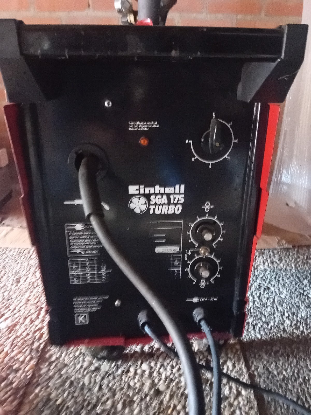Einhell SGA 175 Turbo Lasapparaat met Gasfles en Accessoires, Doe-het-zelf en Verbouw, Ophalen, Gebruikt, Minder dan 150 ampère