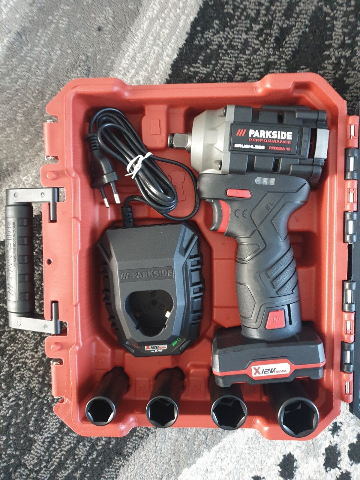 Parkside Performance 12v accu Slagmoersleutel 300NM, Ophalen, Nieuw