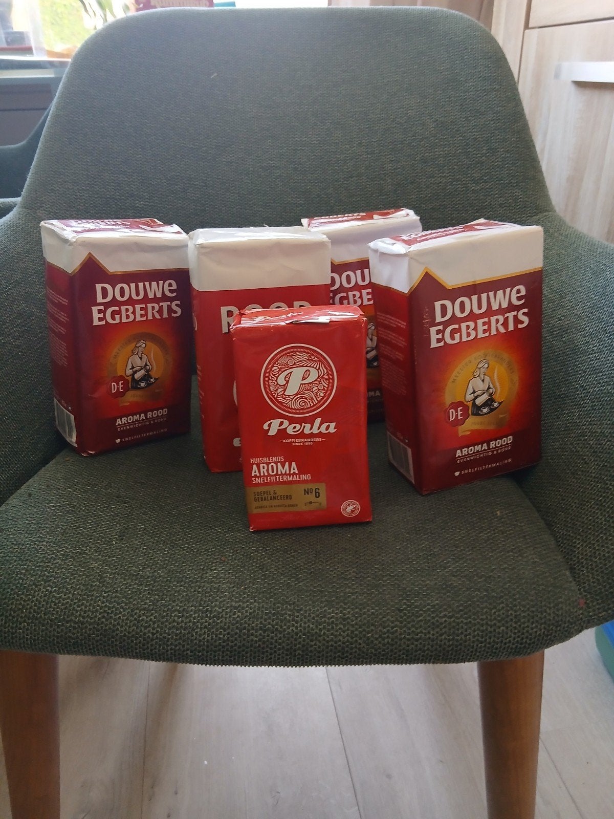 5.pakken koffie, Verzenden