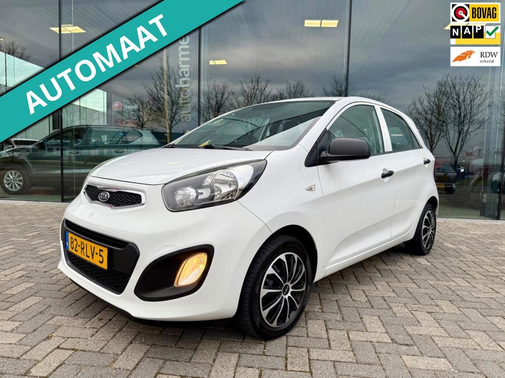 Kia Picanto 1.2 CVVT automaat Comfort Pack 5-deurs, Airco, N, Auto's, Kia, Euro 5, Gebruikt, Zwart, 4 cilinders